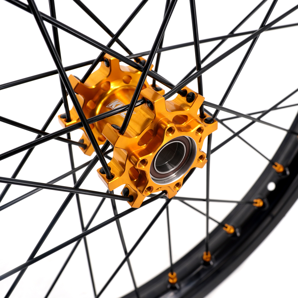 KKE 1.6*19" & 1.85*16" Electric Dirtbike Wheels Rim For Sur Ron Light Bee-X 2019-2022 Gold Hub