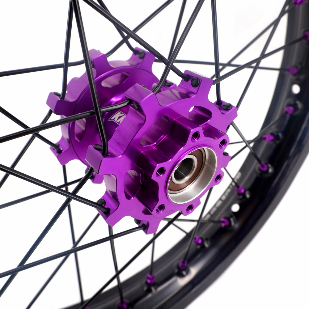 KKE 1.4*19" & 1.85*16" Electric Dirtbike Wheels Rim For Sur Ron Light Bee-X 2019-2022 Purple Hub