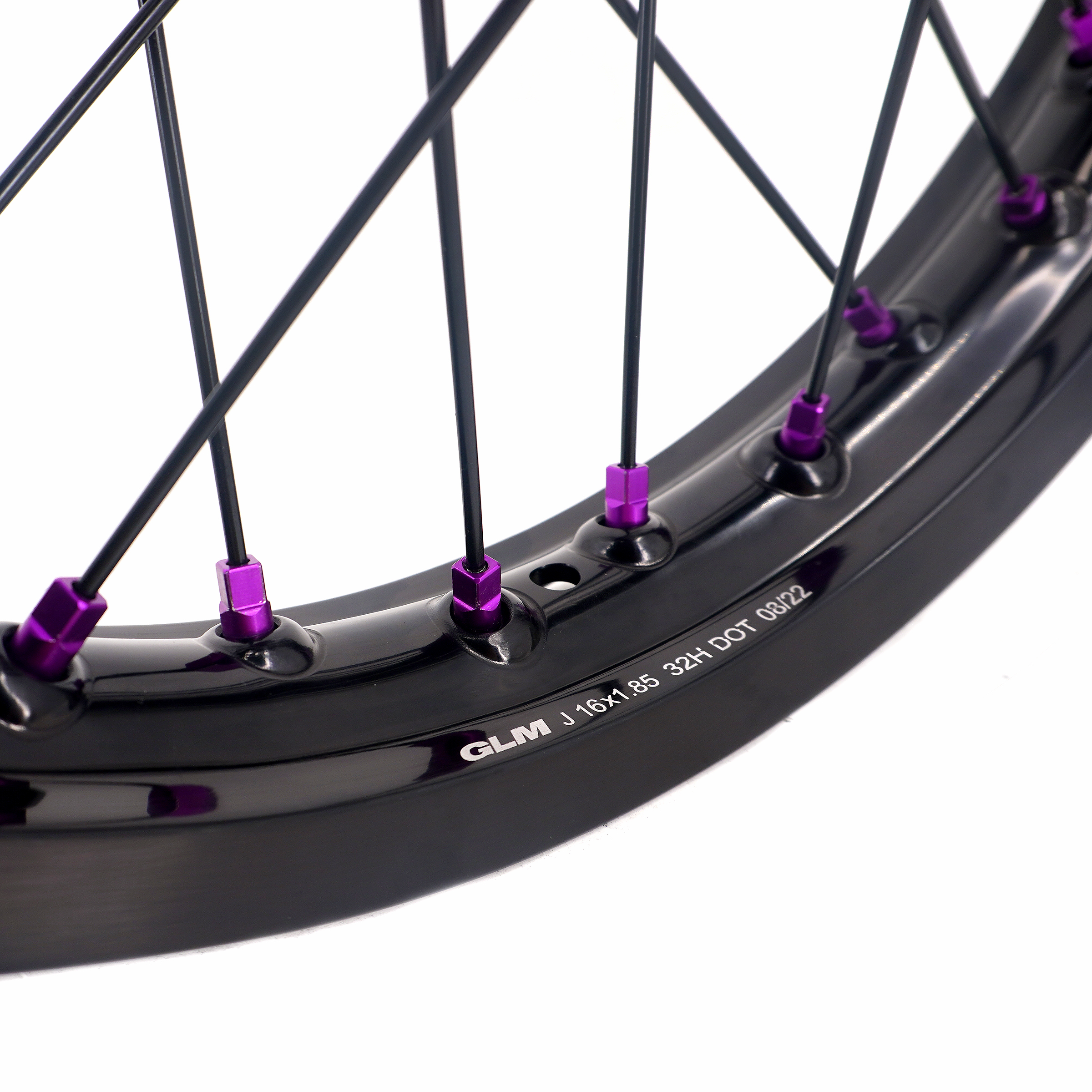 KKE 1.6*19" /1.85*16" E-Bike Spokes Wheels Rims E-Moto fit E-Ride PRO-SS 2024 Purple Hubs