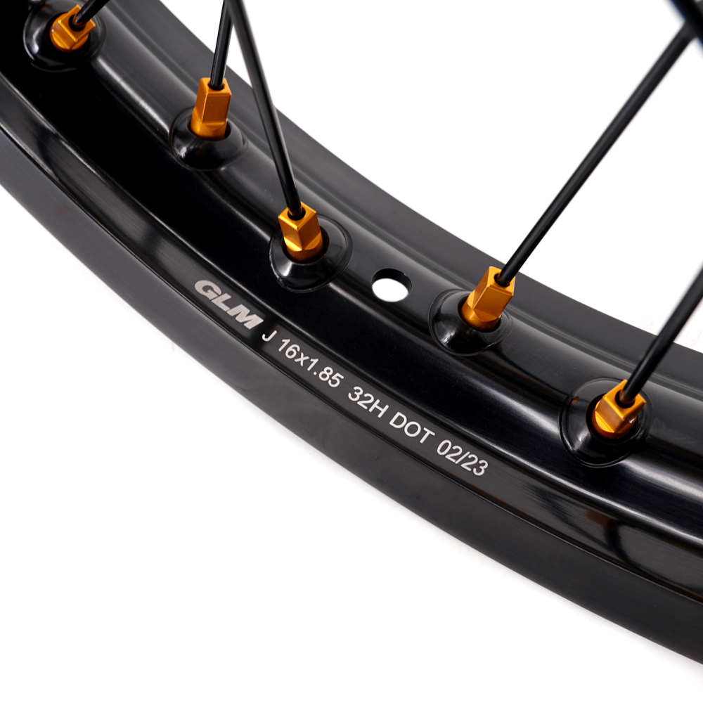KKE 1.6*19" & 1.85*16" Electric Dirtbike Wheels Rim For Sur Ron Light Bee-X 2019-2022 Gold Hub