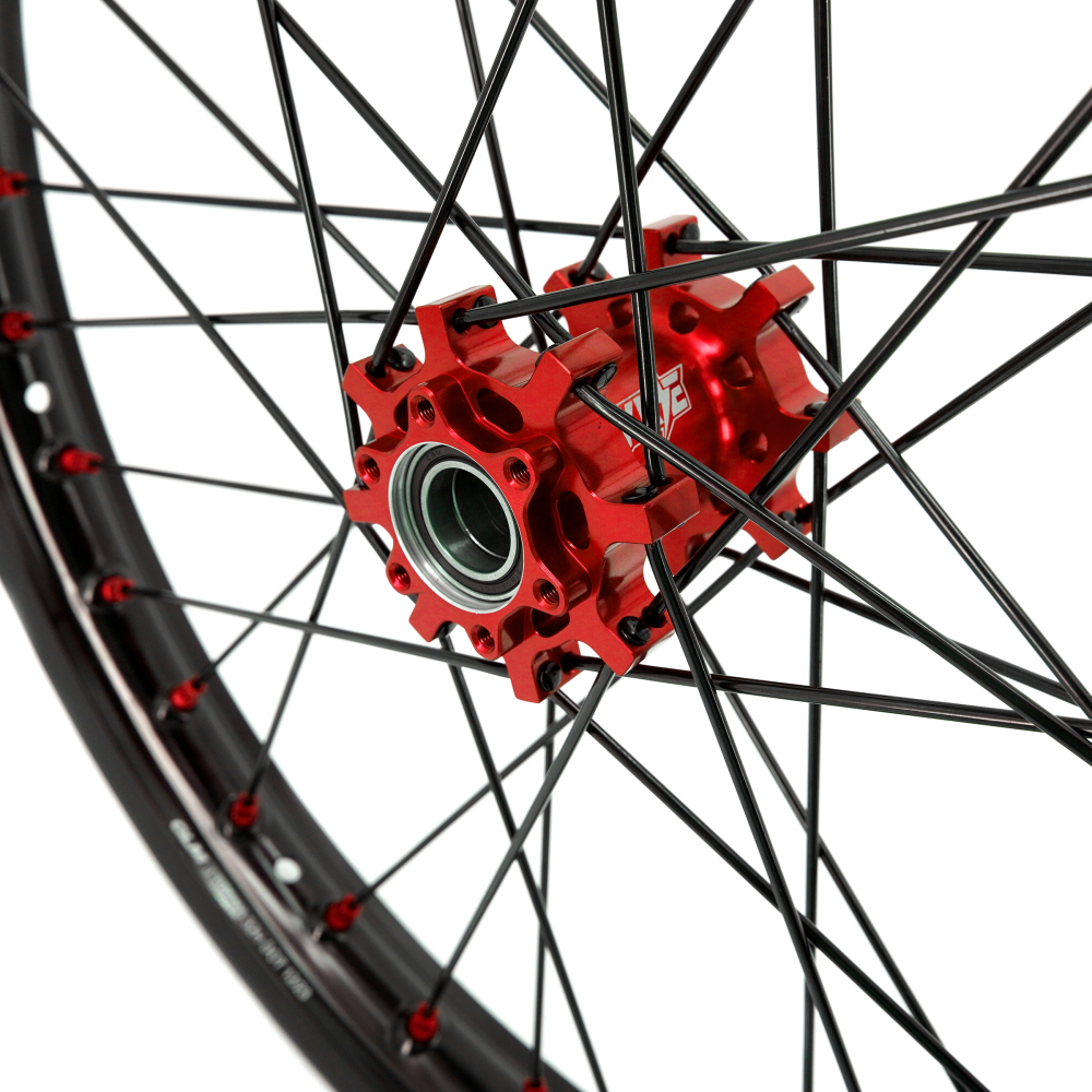 KKE 1.6*19" & 1.85*16" Electric Dirtbike Wheels Rim Fit Talaria Red