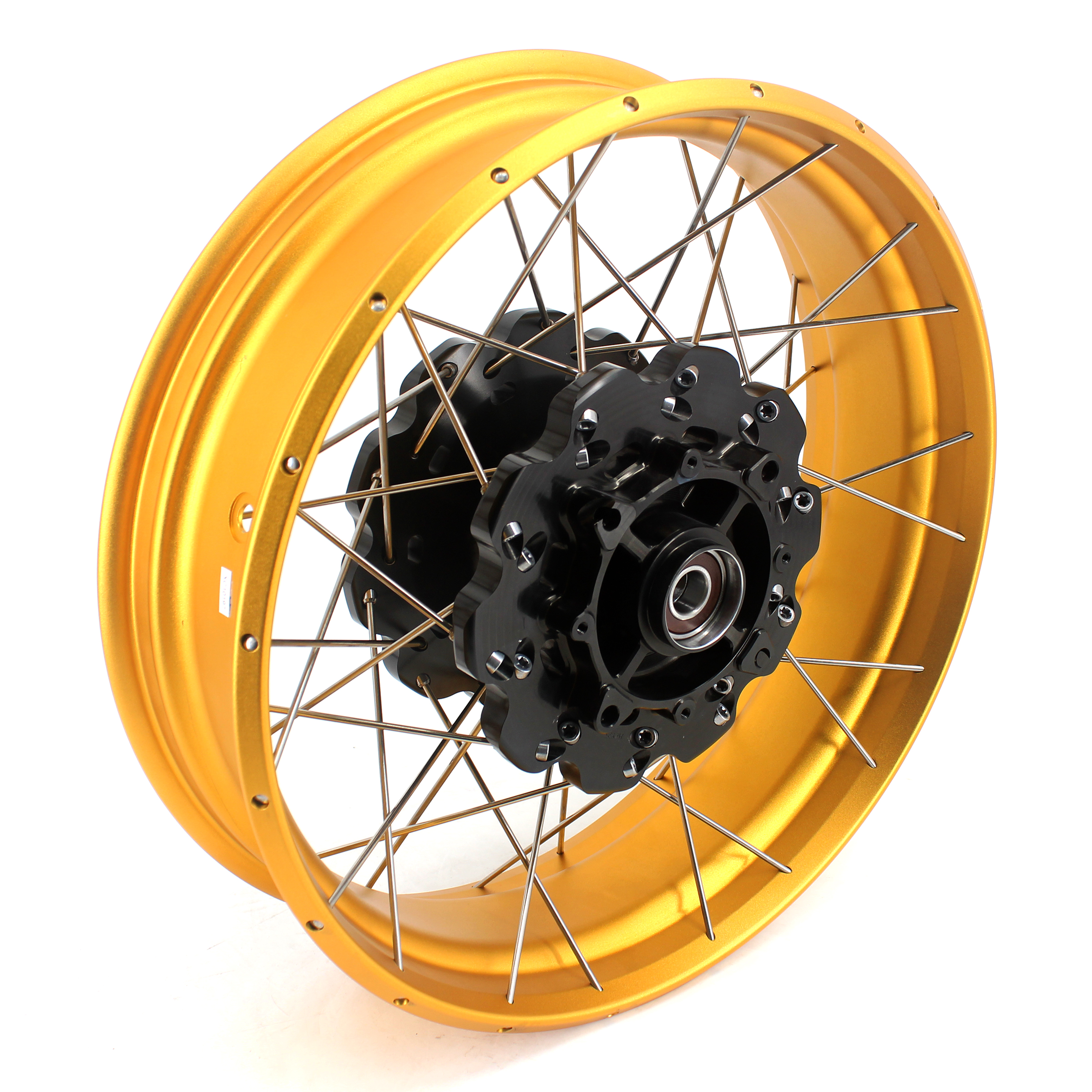 for CRF1100L -- VMX 2.15*21"/4.25*18" Tubeless Wheels Compatible with Honda Africa Twin CRF1100L 2020-2023 Gold Rim