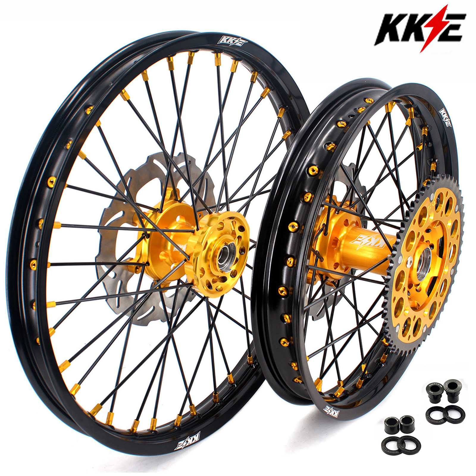 KKE 21/18 Enduro Dirt Bike Wheels fit Suzuki DRZ400S 2000-2025 DRZ400E ...