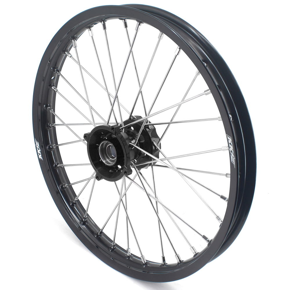 KKE 19/16 Kid's Dirt Bike Wheels Rims Compatible with KTM 85 SX 2021-2024 Black Hub