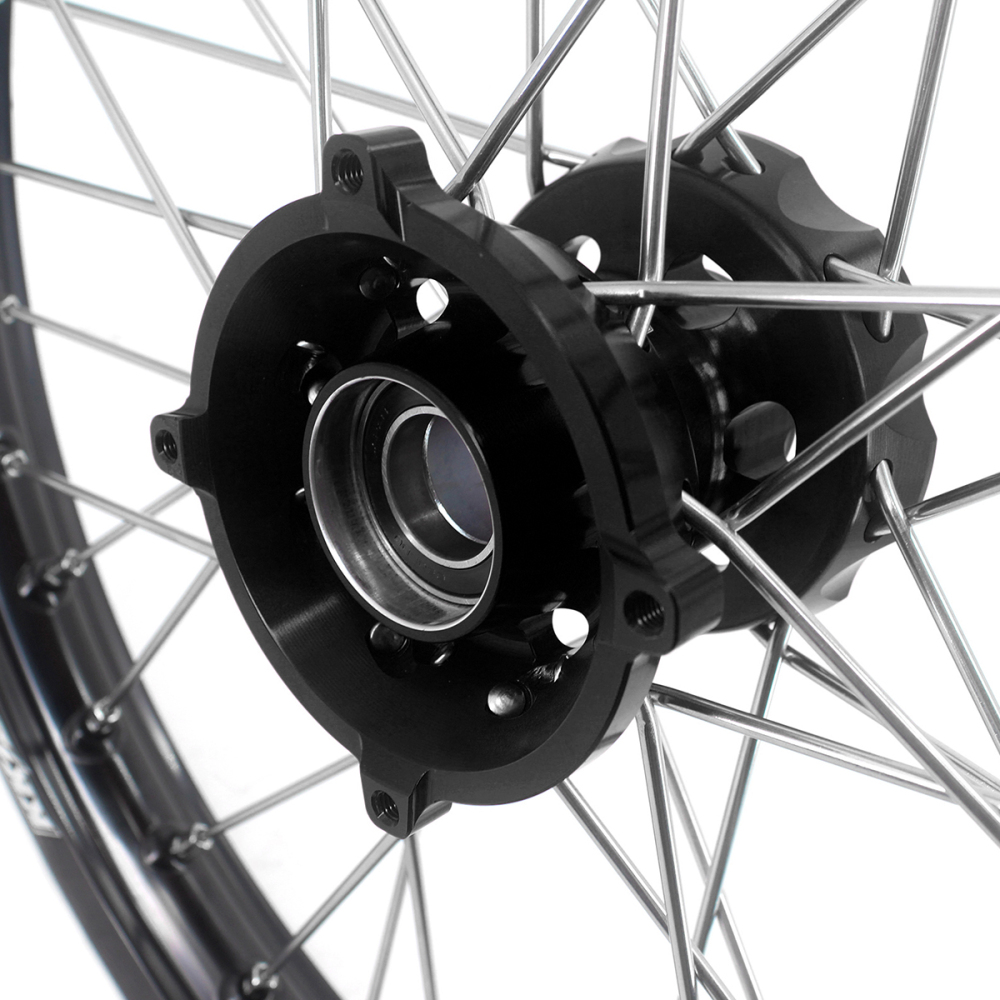 KKE 19/16 Kid's Dirt Bike Wheels Rims Compatible with KTM 85 SX 2021-2024 Black Hub