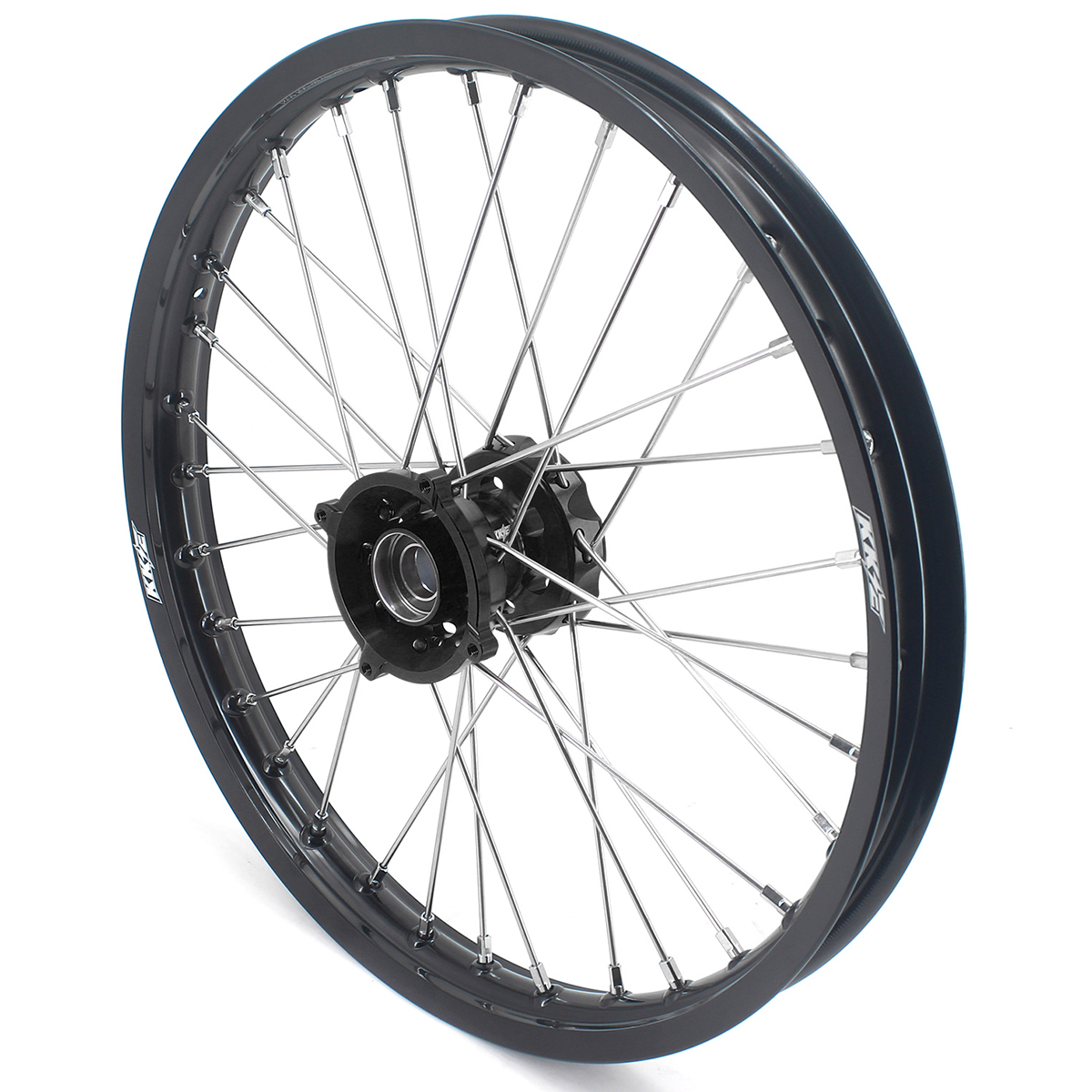 KKE 19/16 Kid's Dirt Bike Wheels Rims Compatible with  KTM 85 SX 2025 / Husqvarna TC 85 2025 / Gas Gas MC 85 Black Hub
