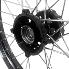 KKE 19/16 Kid's Dirt Bike Wheels Rims Compatible with  KTM 85 SX 2025 / Husqvarna TC 85 2025 / Gas Gas MC 85 Black Hub