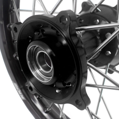 KKE 19/16 Kid's Dirt Bike Wheels Rims Compatible with  KTM 85 SX 2025 / Husqvarna TC 85 2025 / Gas Gas MC 85 Black Hub