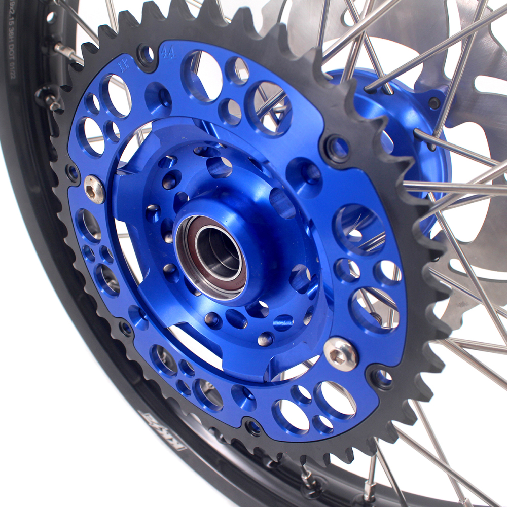KKE 21/18 Enduro Dirt Bike Wheels fit Kawasaki KX250F KX450F 2006-2014/ KX125 KX250 2006-2007 Blue Hubs