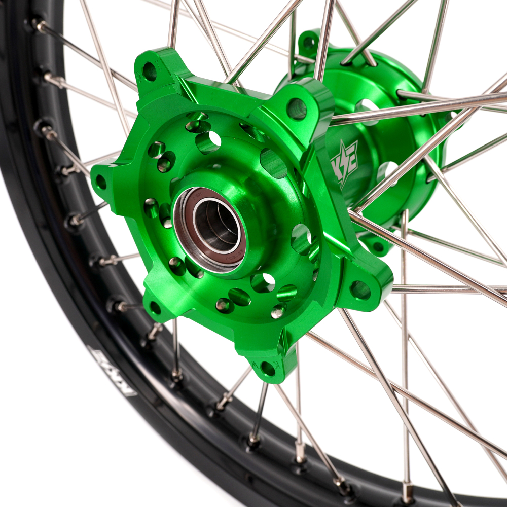 KKE 21/19 Dirt Bike Wheels Rims fit Kawasaki KX250F KX450F 2006-2021 KX250X KX450X KX250 KX125 KX450 Blue Hub