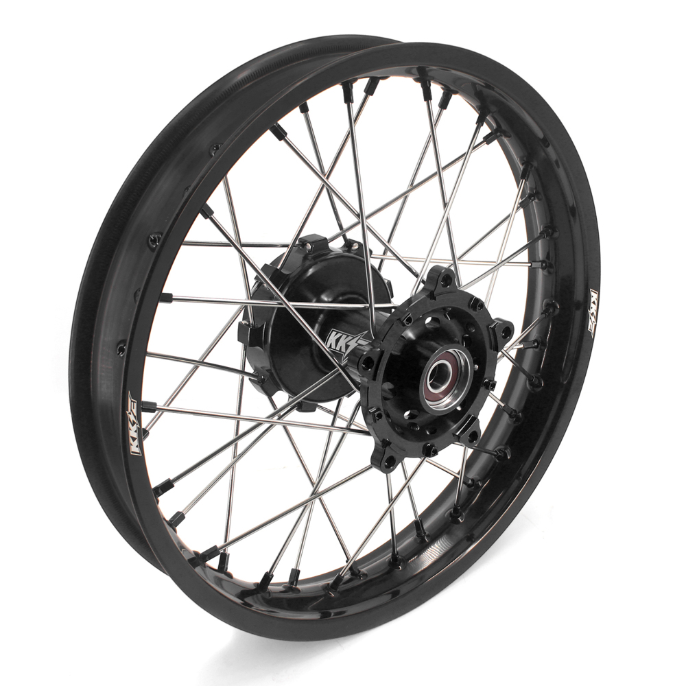 for Tenere 700 -- KKE Wheels Compatible with Yamaha Tenere 700 2019 - 2025 Black Nuts 1.85*21"/2.5*18"