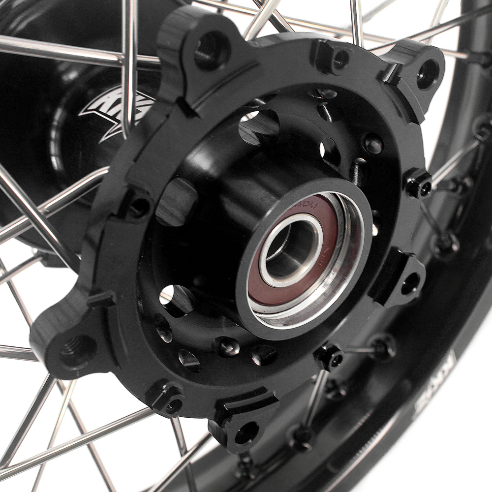 for Tenere 700 -- KKE Wheels Compatible with Yamaha Tenere 700 2019 - 2025 Black Nuts 1.85*21"/2.5*18"