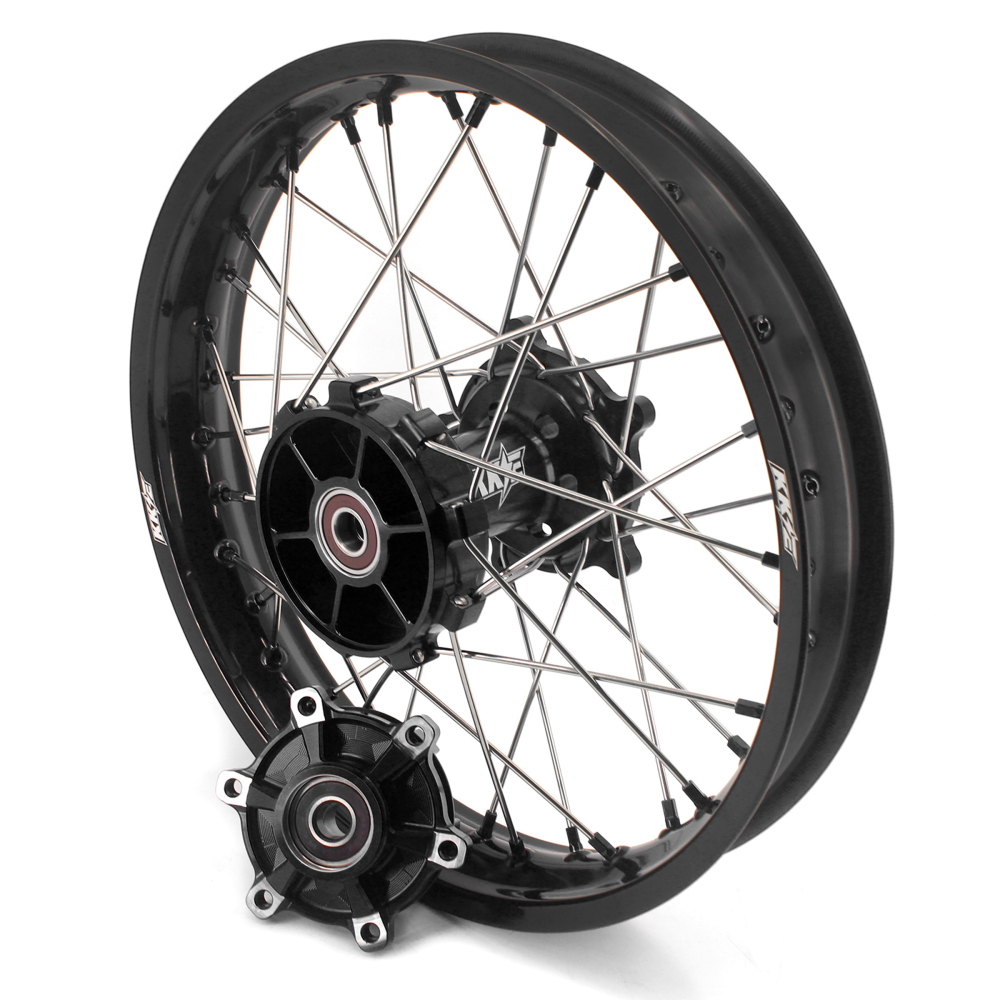 for Tenere 700 -- KKE Wheels Compatible with Yamaha Tenere 700 2019 - 2025 Black Nuts 1.85*21"/2.5*18"