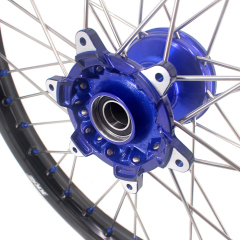 for YZ125 YZ250F - KKE 21/19 Cast Dirt Bike Wheels fit Yamaha YZ125 YZ250 1999-2025 YZ250F YZ450F Blue Nipples