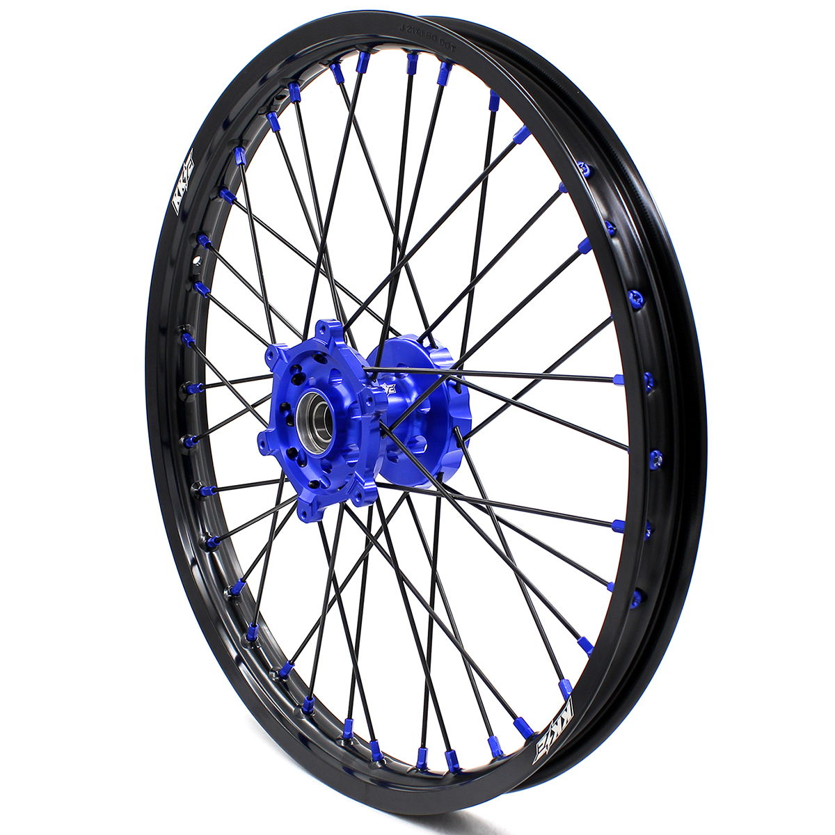 for YZ125 YZ250F - KKE 21/19 CNC Dirt Bike Wheels fit Yamaha YZ125 YZ250 1999-2025 YZ250F YZ450F Black Spokes