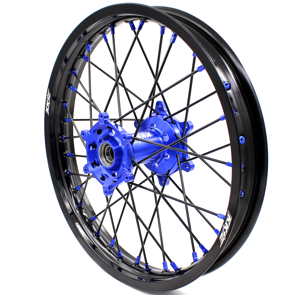 for YZ125 YZ250F - KKE 21/19 CNC Dirt Bike Wheels fit Yamaha YZ125 YZ250 1999-2025 YZ250F YZ450F Black Spokes
