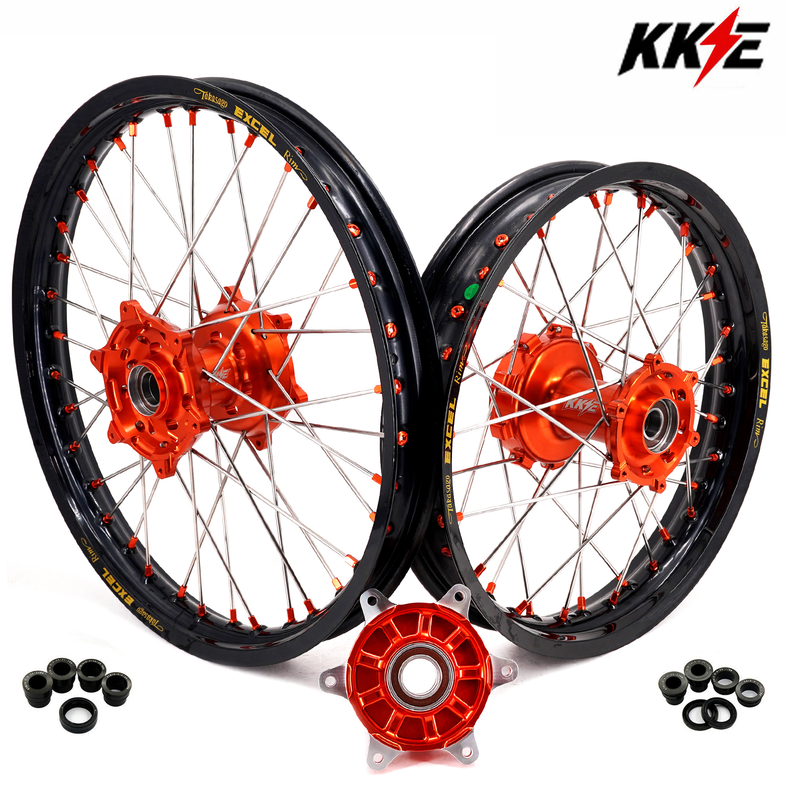 for KTM 1290 / 1090 / 890 / 790 -- KKE 1.85*21"/2.5*18" Wheels Excel Rims for KTM 790 Adventure R / KTM 890 Adventure