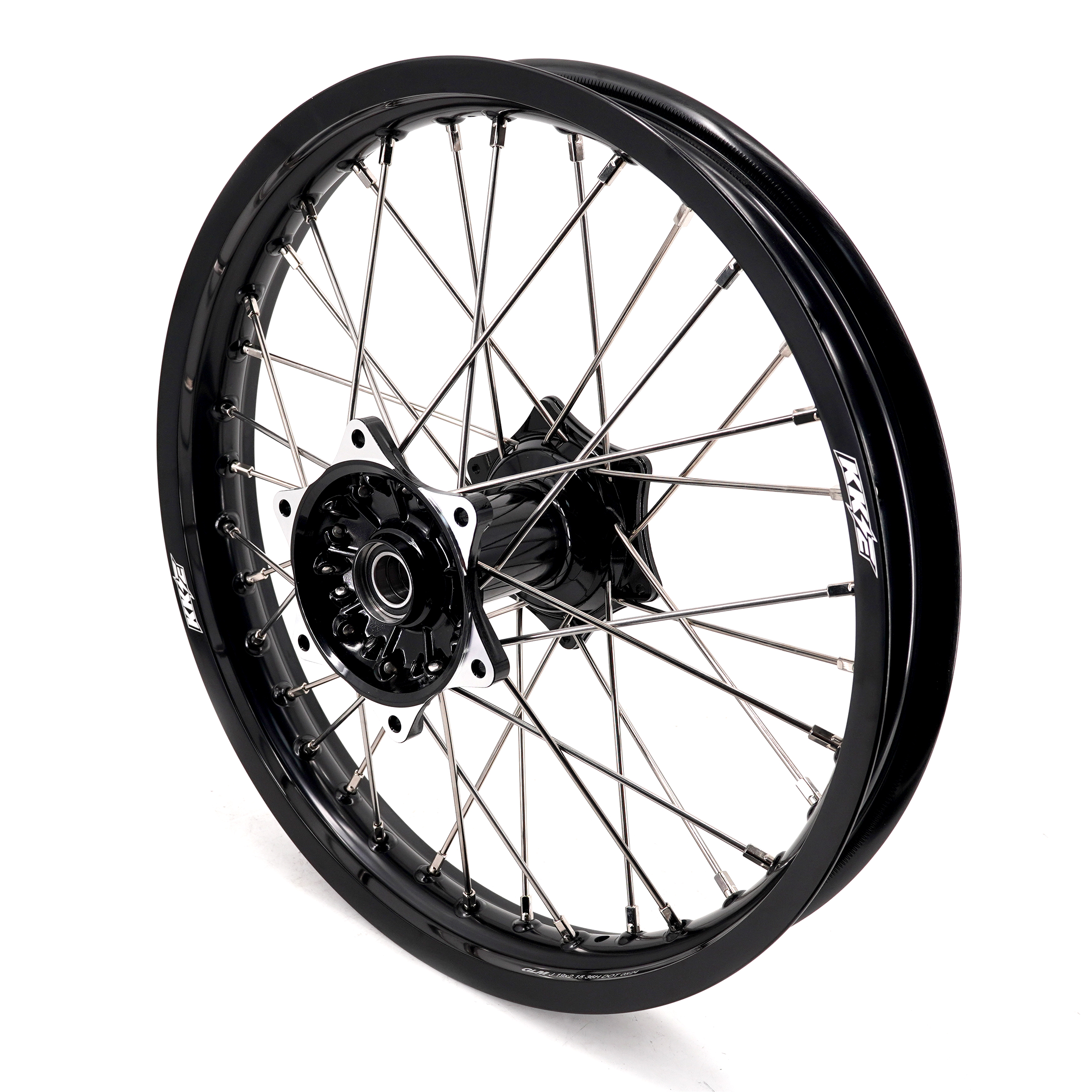 for YZ125 YZ250F - KKE 21/19 Cast Dirt Bike Wheels fit Yamaha YZ125 YZ250 1999-2016 YZ250F YZ450F 2003-2015 Black Hubs