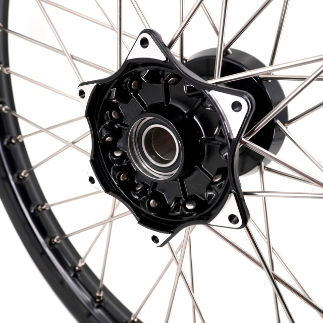 for YZ125 YZ250F - KKE 21/19 Cast Dirt Bike Wheels fit Yamaha YZ125 YZ250 1999-2016 YZ250F YZ450F 2003-2015 Black Hubs