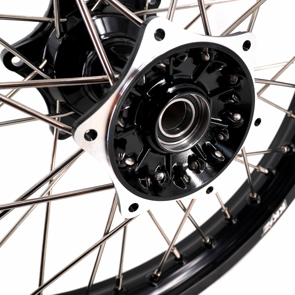 for YZ125 YZ250F - KKE 21/19 Cast Dirt Bike Wheels fit Yamaha YZ125 YZ250 1999-2016 YZ250F YZ450F 2003-2015 Black Hubs