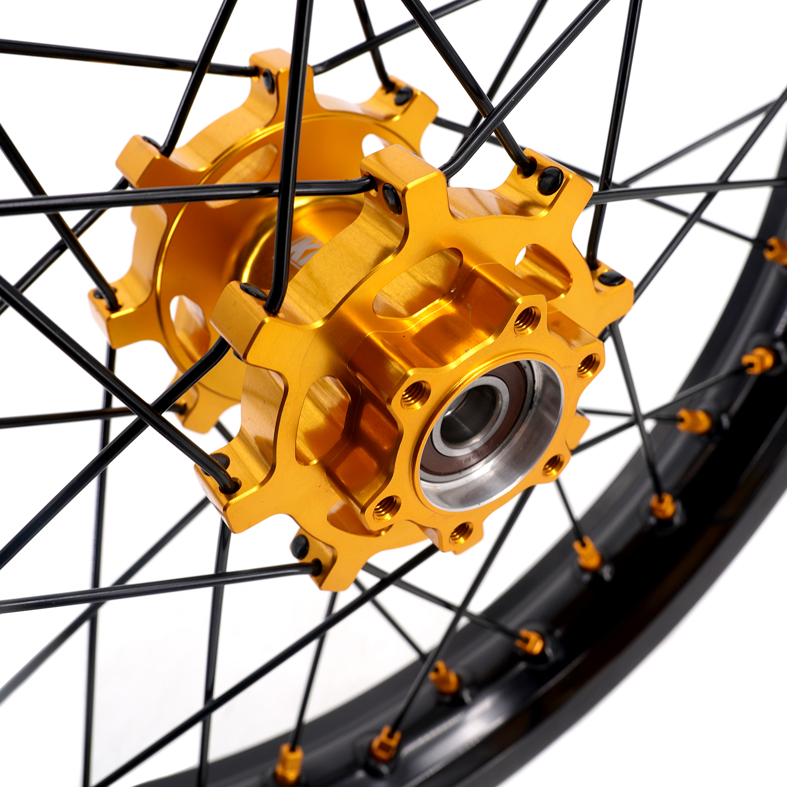 Returned Wheels for Surron Light Bee-X 2019-2024 -- KKE 1.6*19" & 1.85*16" Electric Dirt Bike Wheels e-Bike Rims Gold Hubs