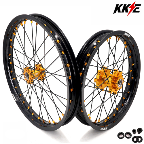KKE 1.6*19" & 1.85*16" Electric Dirt Bike Wheels Rim for E-Ride PRO-SS Gold Hubs