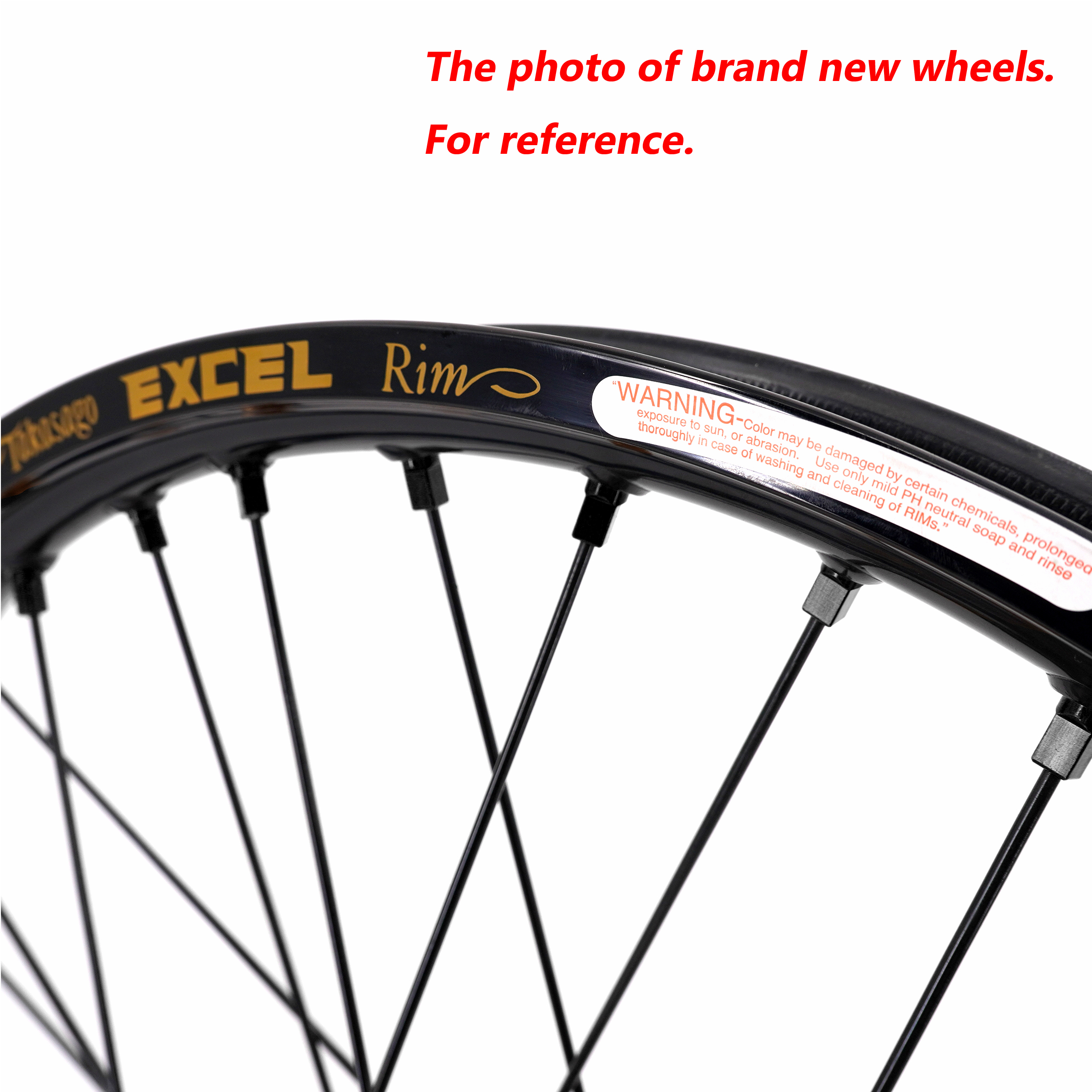 Returned Wheels fit Surron Ultra Bee 2023-2025 -- KKE 1.6*21" /2.15*18" Excel Rims Electric Dirt Bike Wheels E-Bike in All Black