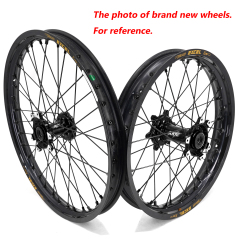 Returned Wheels fit Surron Ultra Bee 2023-2025 -- KKE 1.6*21" /2.15*18" Excel Rims Electric Dirt Bike Wheels E-Bike in All Black