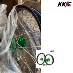 Returned Wheels for KX250F KX450F 2006-2021/ KX250X KX450X KX250 KX125 KX450 --- KKE 21/19 Dirt Bike Wheels Rims fit Kawasaki Green Hub