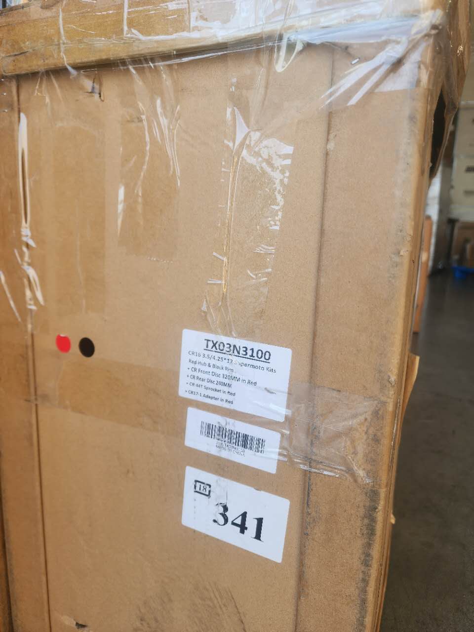 Returned Wheels for Honda CRF250R 2004-2013 CRF450R 2002-2012 -- KKE Supermoto Wheels with CST Tires Mounted 3.5*17"/4.25*17 Rims