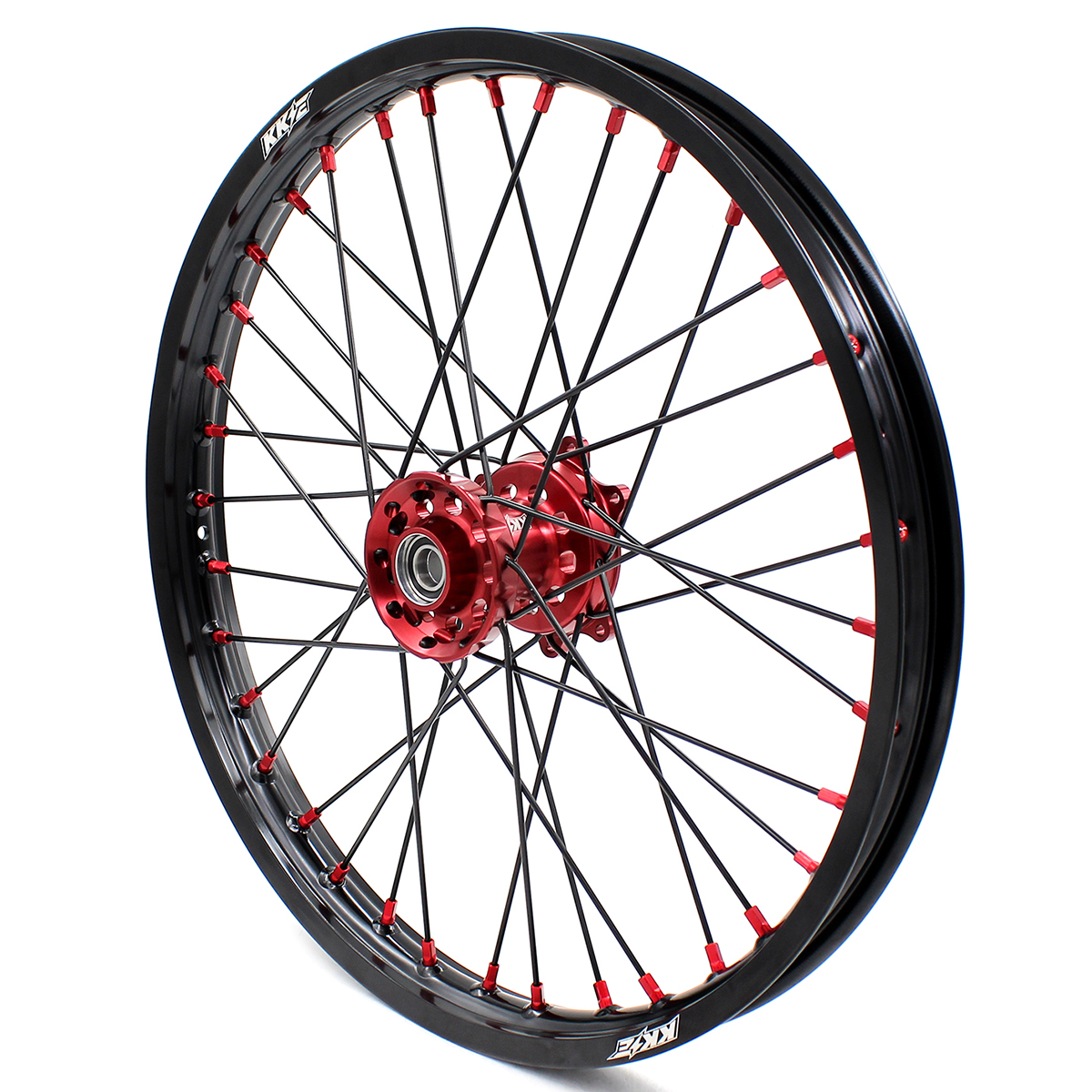 Returned Wheels for CR125R 1995-1997 CR250R 95-96 CR500R 96-01 -- KKE 21/19 CNC Dirt Bike Wheels fit Honda Black Spokes