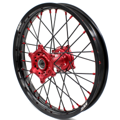 for CRF250R 04-13 CRF450R 02-12 - KKE 21/19 CNC Dirt Bike Wheels fit Honda CRF250R CRF450R CR125R CR250R Black Spokes