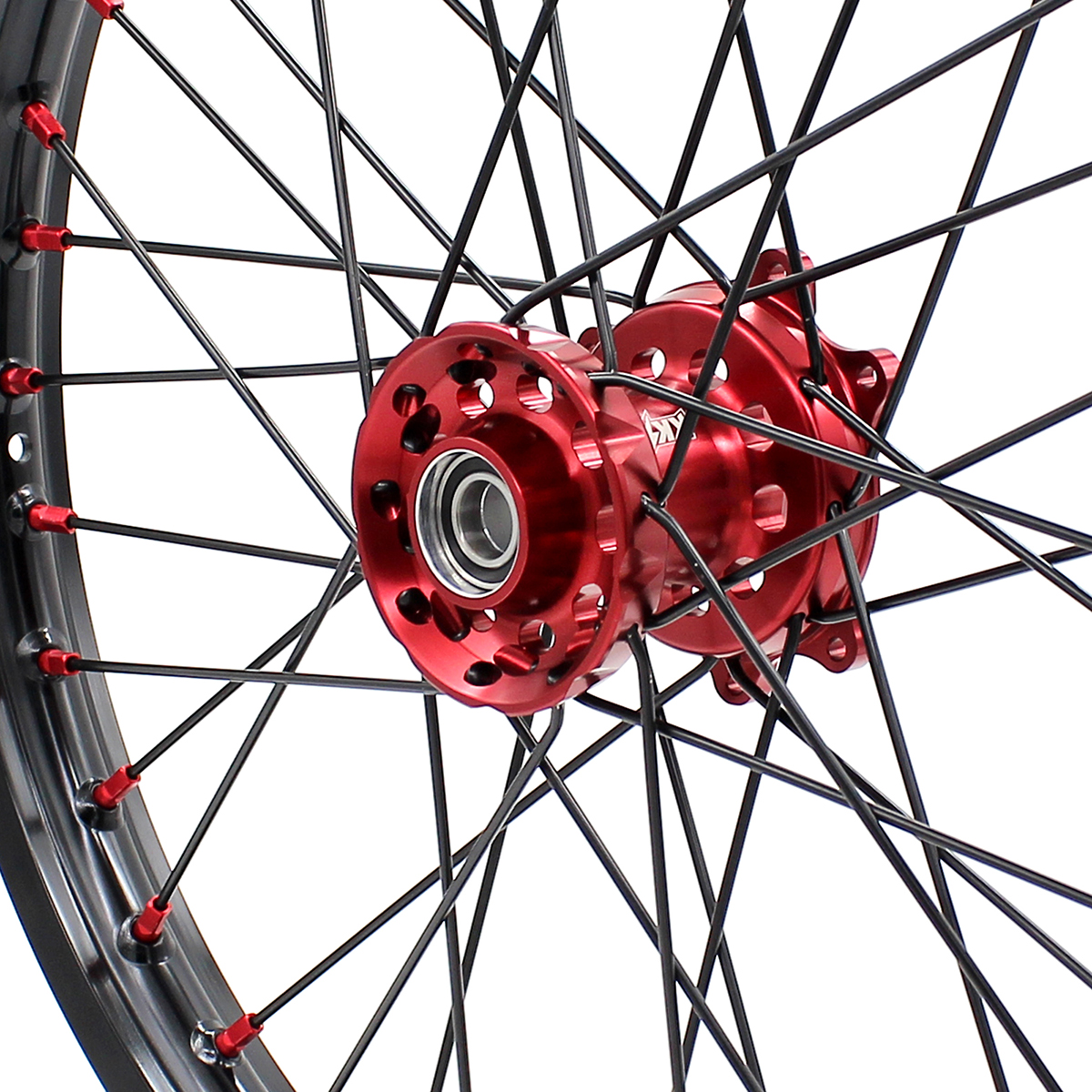 Returned Wheels for CRF250R 04-13 CRF450R 02-12 - KKE 21/19 CNC Dirt Bike Wheels fit Honda CRF250R CRF450R CR125R CR250R Black Spokes