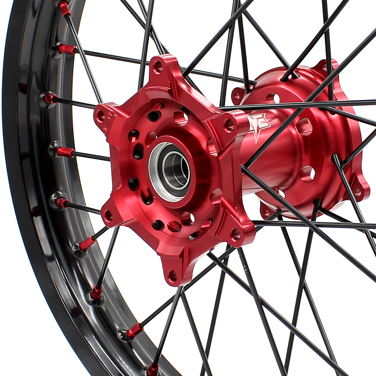 Returned Wheels for CR125R 1995-1997 CR250R 95-96 CR500R 96-01 -- KKE 21/19 CNC Dirt Bike Wheels fit Honda Black Spokes