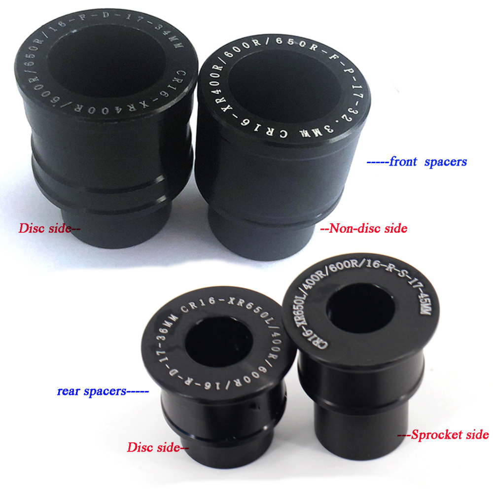for XR400R 1996-2004, XR600R 1991-2000 --- KKE 21/18 Wheels for Honda Dirt Bike Rims CNC Red Hubs Black Spokes