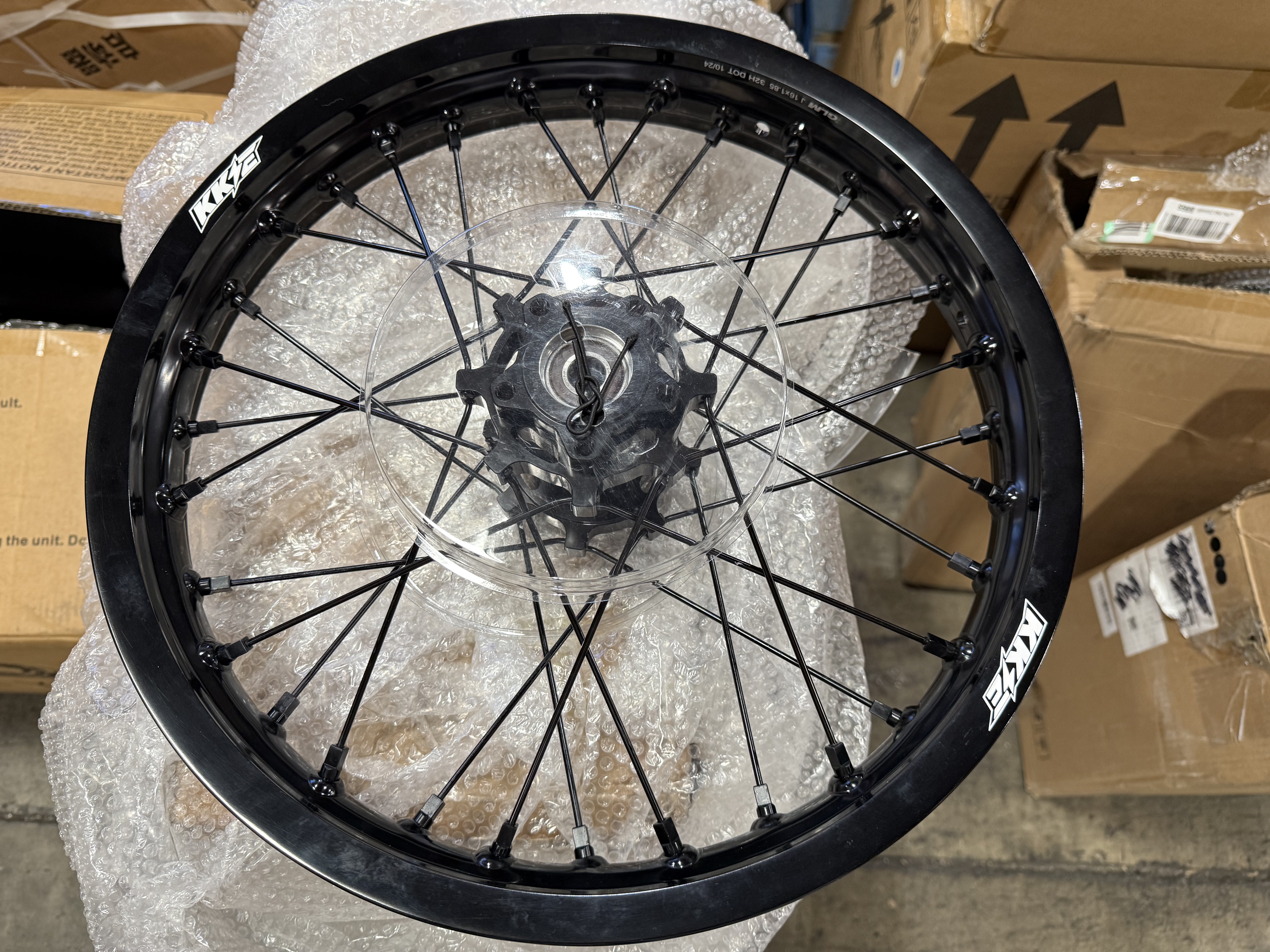 Returned Wheels fit Talaria --KKE 1.6*19" & 1.85*16" Electric Dirt Bike Wheels Rims in All Black