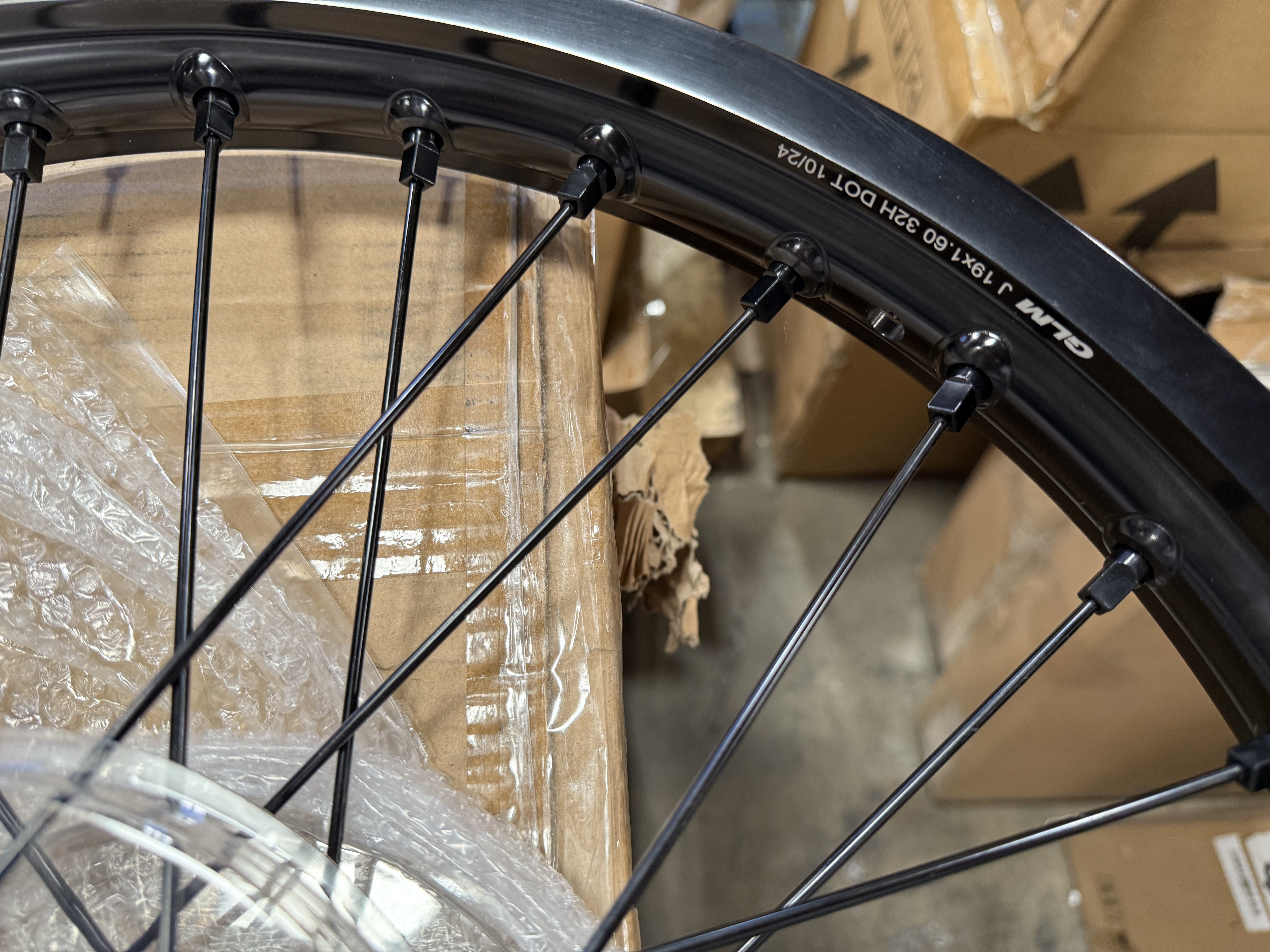 Returned Wheels fit Talaria --KKE 1.6*19" & 1.85*16" Electric Dirt Bike Wheels Rims in All Black