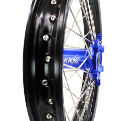 for YZ125 YZ250F - KKE 21/19 CNC Dirt Bike Wheels fit Yamaha YZ125 YZ250 1999-2025 YZ250F YZ450F Silver Nipples