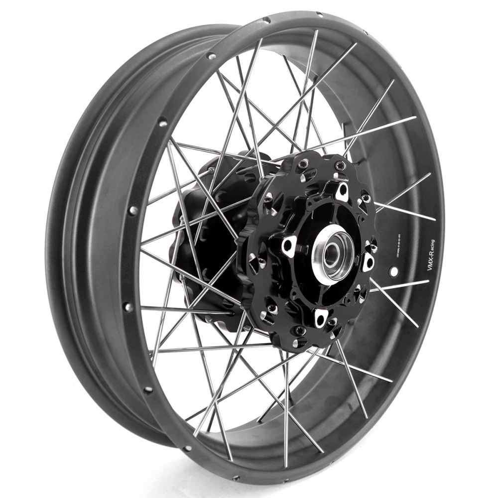 for CRF1000L --  VMX 2.15*21"/4.25*18" Tubeless Wheels Compatible with Honda Africa Twin CRF1000L 2016-2020 Black Rim