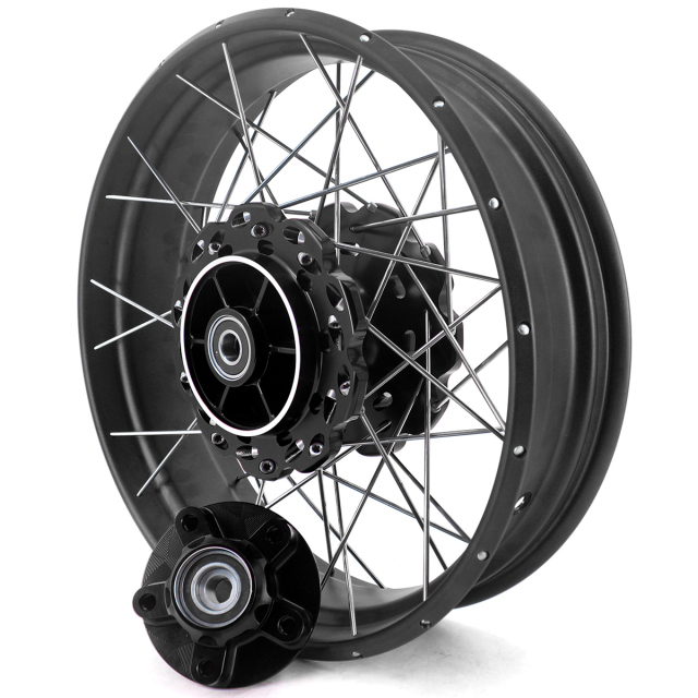 for CRF1000L --  VMX 2.15*21"/4.25*18" Tubeless Wheels Compatible with Honda Africa Twin CRF1000L 2016-2020 Black Rim