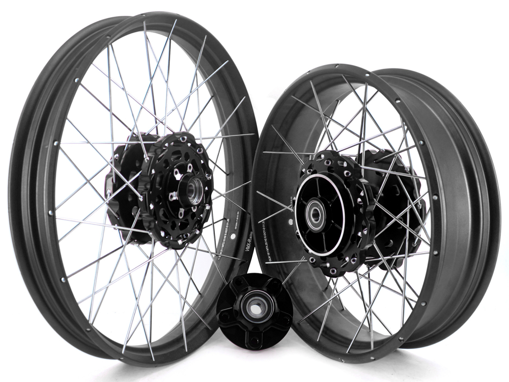 for CRF1000L --  VMX 2.15*21"/4.25*18" Tubeless Wheels Compatible with Honda Africa Twin CRF1000L 2016-2020 Black Rim
