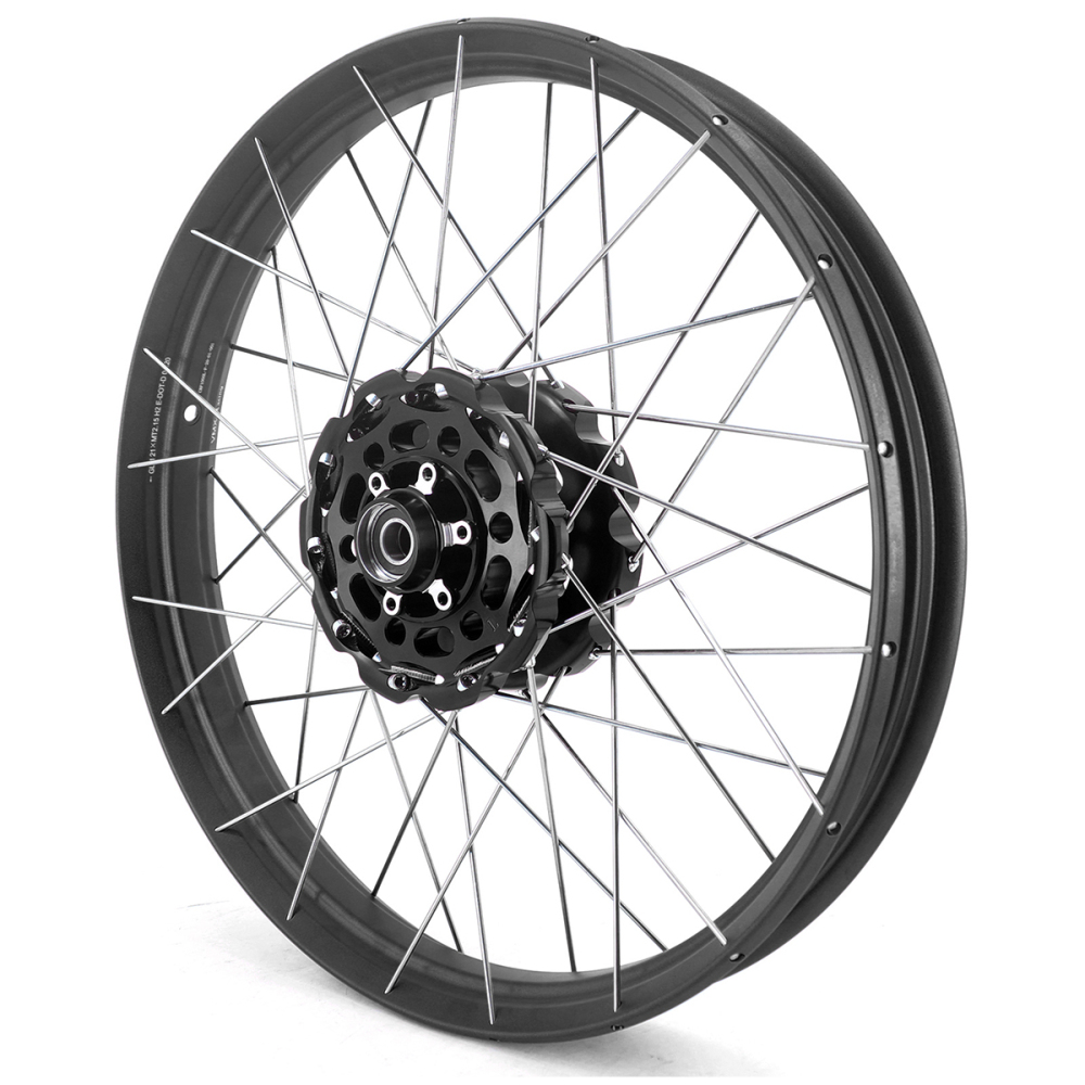for CRF1000L --  VMX 2.15*21"/4.25*18" Tubeless Wheels Compatible with Honda Africa Twin CRF1000L 2016-2020 Black Rim