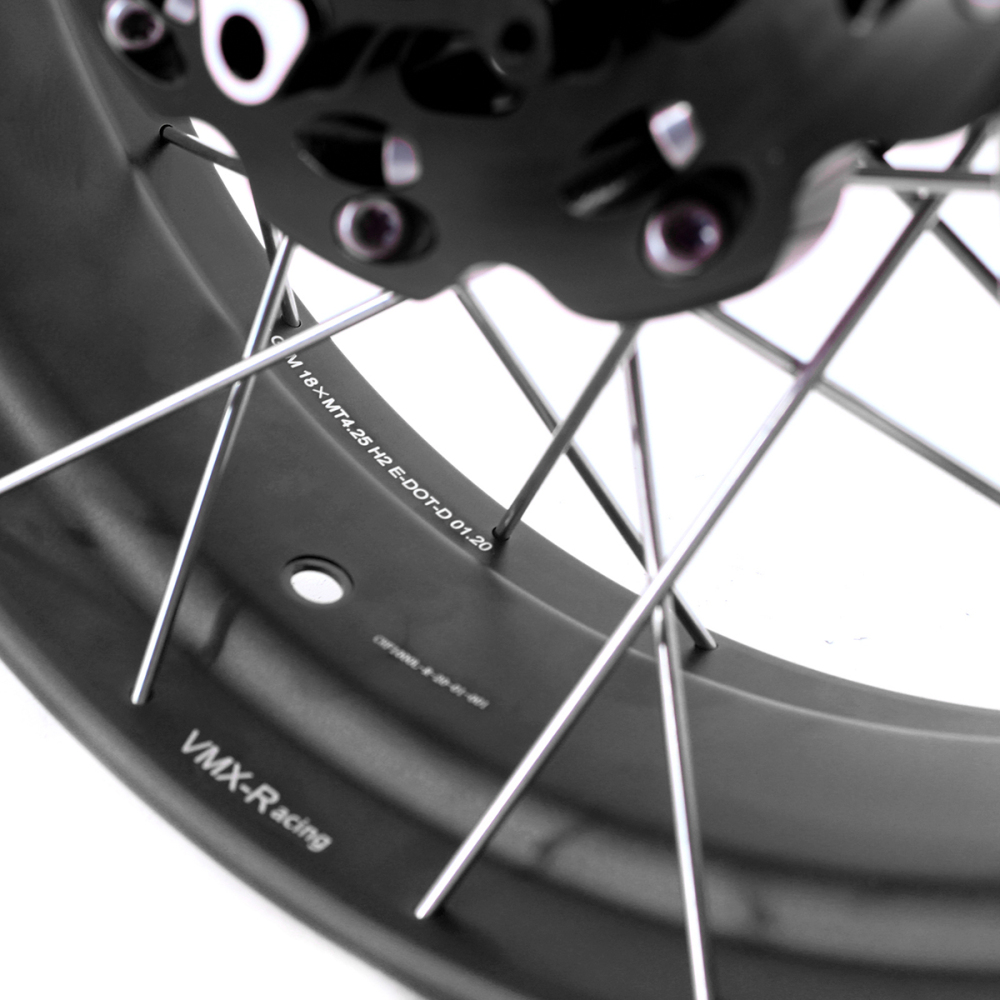 for CRF1000L --  VMX 2.15*21"/4.25*18" Tubeless Wheels Compatible with Honda Africa Twin CRF1000L 2016-2020 Black Rim