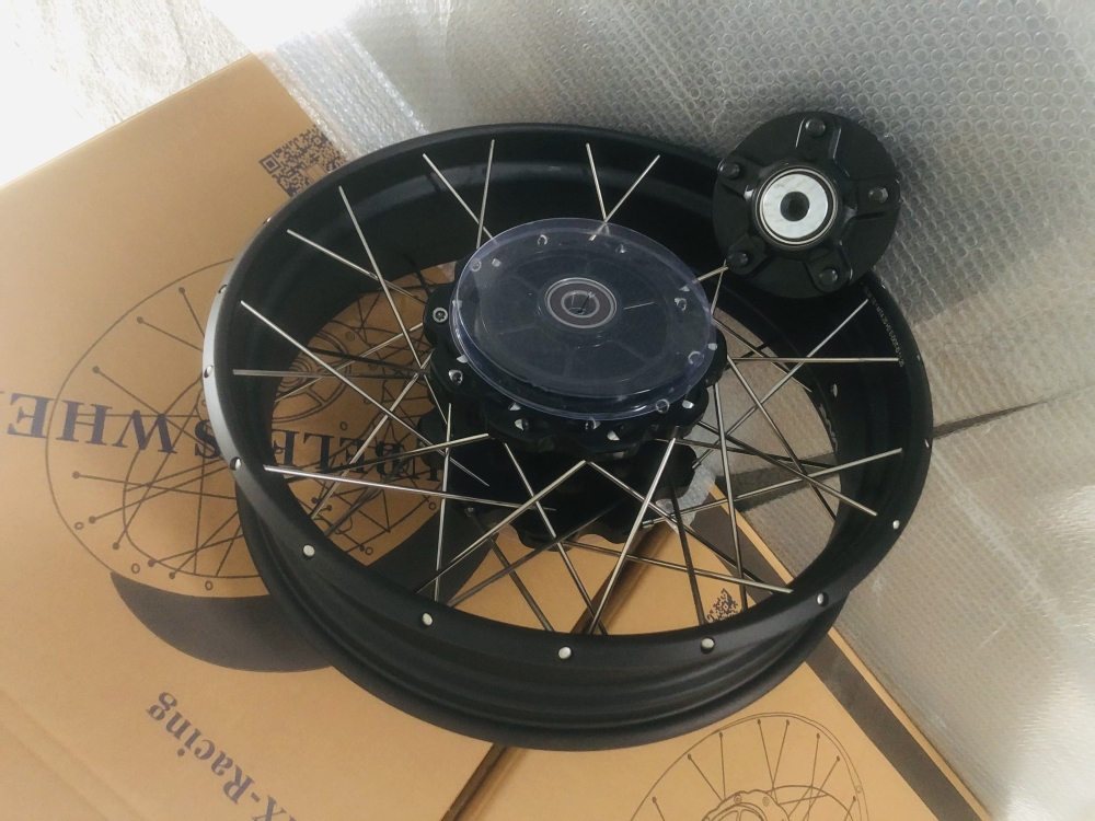 for CRF1000L --  VMX 2.15*21"/4.25*18" Tubeless Wheels Compatible with Honda Africa Twin CRF1000L 2016-2020 Black Rim