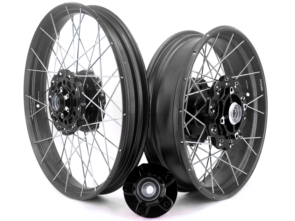 for CRF1000L --  VMX 2.15*21"/4.25*18" Tubeless Wheels Compatible with Honda Africa Twin CRF1000L 2016-2020 Black Rim