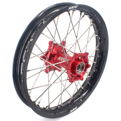 Compatible with 2021-2024 Gas Gas EC EX MC / 2003-2025 KTM EXC SXF XCW XCF 125-530CC -- KKE Front & Rear Wheels Rims Red CNC Hubs
