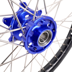 Compatible with 2003-2025 KTM EXC SXF XCW XCF 125-530CC -- KKE Front & Rear Wheels Rims Blue CNC Hubs