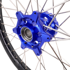 Compatible with 2003-2025 KTM EXC SXF XCW XCF 125-530CC -- KKE Front & Rear Wheels Rims Blue CNC Hubs