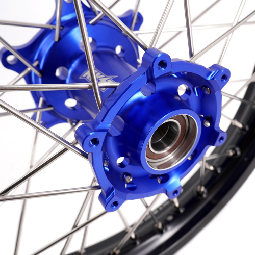 Compatible with 2003-2025 KTM EXC SXF XCW XCF 125-530CC -- KKE Front & Rear Wheels Rims Blue CNC Hubs