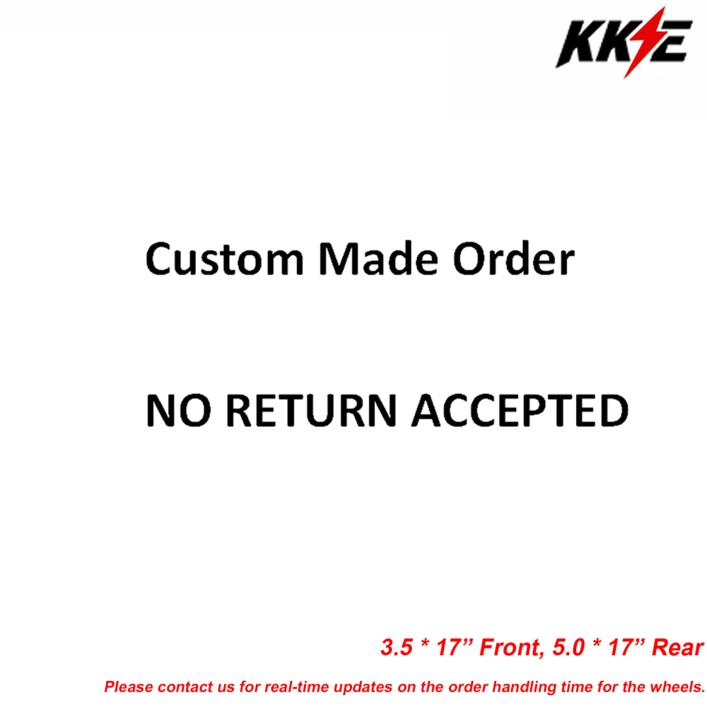 for KTM 125-530CC-KKE 3.5*17" /5.0*17" Supermoto Wheels for KTM 125-530CC XCW EXC EXCW 2000-2025 / Husqvarna TE TC FE FC 125cc-501cc 2014-2024 All Black